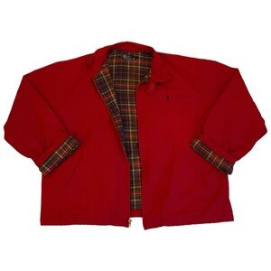 Vintage 90s Polo Ralph Lauren Plaid Lined Jacket